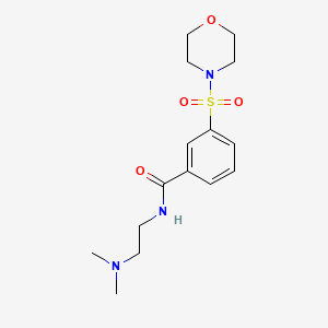 N-[2-(DIMETHYLAMINO)ETHYL]-3-(MORPHOLINE-4-SULFONYL)BENZAMIDE