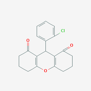 molecular formula C19H17ClO3 B447174 9-(2-氯苯基)-3,4,5,6,7,9-六氢-1H-呫吨-1,8(2H)-二酮 CAS No. 94256-22-1