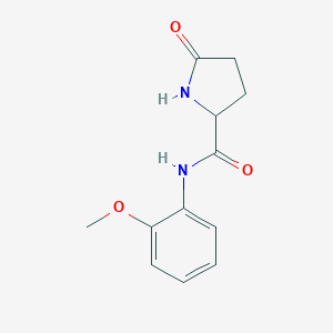 molecular formula C12H14N2O3 B447178 N-(2-methoxyphenyl)-5-oxopyrrolidine-2-carboxamide CAS No. 459147-82-1