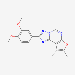 2-(3,4-dimethoxyphenyl)-8,9-dimethylfuro[3,2-e][1,2,4]triazolo[1,5-c]pyrimidine