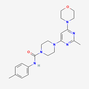 4-[2-METHYL-6-(MORPHOLIN-4-YL)PYRIMIDIN-4-YL]-N-(4-METHYLPHENYL)PIPERAZINE-1-CARBOXAMIDE