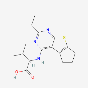 N-(2-ethyl-6,7-dihydro-5H-cyclopenta[4,5]thieno[2,3-d]pyrimidin-4-yl)valine