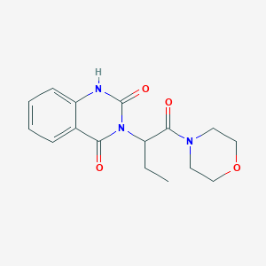 3-[1-(MORPHOLIN-4-YL)-1-OXOBUTAN-2-YL]-1,2,3,4-TETRAHYDROQUINAZOLINE-2,4-DIONE