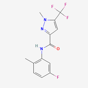 N-(5-fluoro-2-methylphenyl)-1-methyl-5-(trifluoromethyl)-1H-pyrazole-3-carboxamide