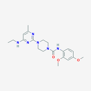 N-(2,4-dimethoxyphenyl)-4-[4-(ethylamino)-6-methyl-2-pyrimidinyl]-1-piperazinecarboxamide