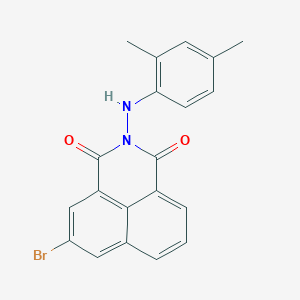molecular formula C20H15BrN2O2 B447187 5-bromo-2-(2,4-dimethylanilino)-1H-benzo[de]isoquinoline-1,3(2H)-dione 