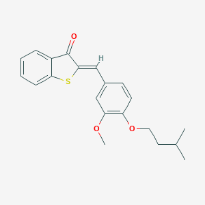 2-[4-(isopentyloxy)-3-methoxybenzylidene]-1-benzothiophen-3(2H)-one