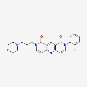 2-(2-chlorophenyl)-8-[3-(morpholin-4-yl)propyl]pyrido[4,3-b][1,6]naphthyridine-1,9(2H,8H)-dione