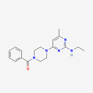 4-(4-benzoyl-1-piperazinyl)-N-ethyl-6-methyl-2-pyrimidinamine