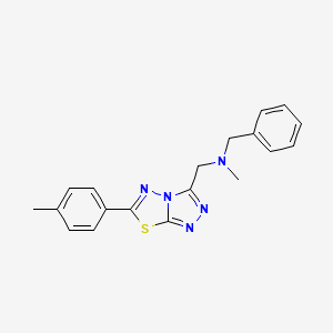 N-benzyl-N-methyl-1-[6-(4-methylphenyl)[1,2,4]triazolo[3,4-b][1,3,4]thiadiazol-3-yl]methanamine