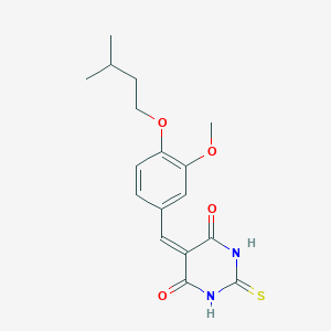 5-[4-(isopentyloxy)-3-methoxybenzylidene]-2-thioxodihydro-4,6(1H,5H)-pyrimidinedione