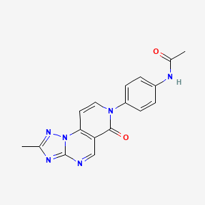 molecular formula C17H14N6O2 B4471931 N-[4-(2-methyl-6-oxopyrido[3,4-e][1,2,4]triazolo[1,5-a]pyrimidin-7(6H)-yl)phenyl]acetamide 