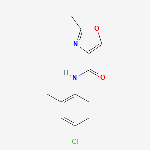 N-(4-chloro-2-methylphenyl)-2-methyl-1,3-oxazole-4-carboxamide