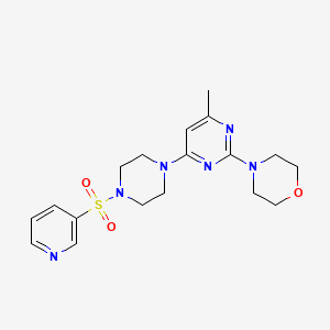 4-{4-methyl-6-[4-(3-pyridinylsulfonyl)-1-piperazinyl]-2-pyrimidinyl}morpholine