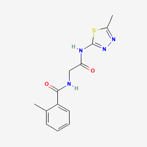 2-methyl-N-{2-[(5-methyl-1,3,4-thiadiazol-2-yl)amino]-2-oxoethyl}benzamide