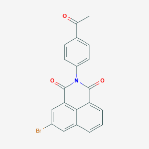 molecular formula C20H12BrNO3 B447200 2-(4-acetylphenyl)-5-bromo-1H-benzo[de]isoquinoline-1,3(2H)-dione 