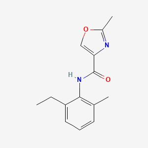 molecular formula C14H16N2O2 B4472001 N-(2-ethyl-6-methylphenyl)-2-methyl-1,3-oxazole-4-carboxamide 