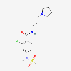 2-CHLORO-4-(N-METHYLMETHANESULFONAMIDO)-N-[3-(PYRROLIDIN-1-YL)PROPYL]BENZAMIDE