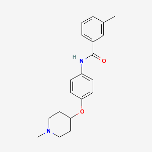 3-methyl-N-{4-[(1-methyl-4-piperidinyl)oxy]phenyl}benzamide