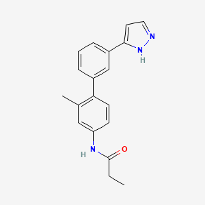 N-[2-methyl-3'-(1H-pyrazol-3-yl)-4-biphenylyl]propanamide