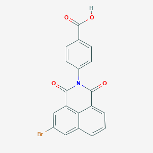 molecular formula C19H10BrNO4 B447204 4-(5-bromo-1,3-dioxo-1H-benzo[de]isoquinolin-2(3H)-yl)benzoic acid 