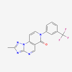 2-methyl-7-[3-(trifluoromethyl)phenyl]pyrido[3,4-e][1,2,4]triazolo[1,5-a]pyrimidin-6(7H)-one