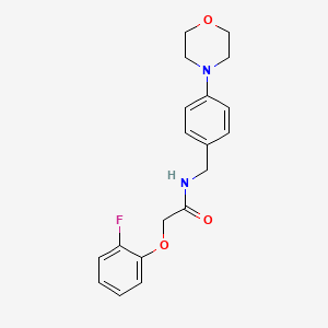 2-(2-FLUOROPHENOXY)-N-{[4-(MORPHOLIN-4-YL)PHENYL]METHYL}ACETAMIDE