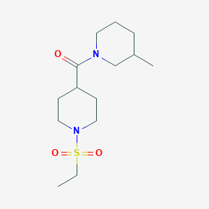 1-[1-(ETHANESULFONYL)PIPERIDINE-4-CARBONYL]-3-METHYLPIPERIDINE