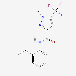 N-(2-ethylphenyl)-1-methyl-5-(trifluoromethyl)-1H-pyrazole-3-carboxamide