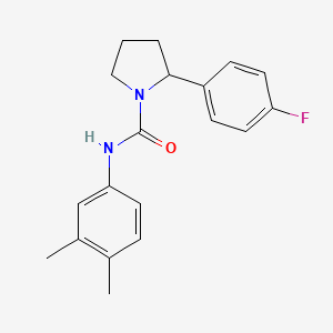 N-(3,4-dimethylphenyl)-2-(4-fluorophenyl)-1-pyrrolidinecarboxamide