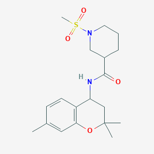 1-(methylsulfonyl)-N-(2,2,7-trimethyl-3,4-dihydro-2H-chromen-4-yl)-3-piperidinecarboxamide