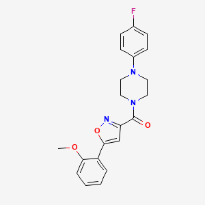 1-(4-fluorophenyl)-4-{[5-(2-methoxyphenyl)-3-isoxazolyl]carbonyl}piperazine