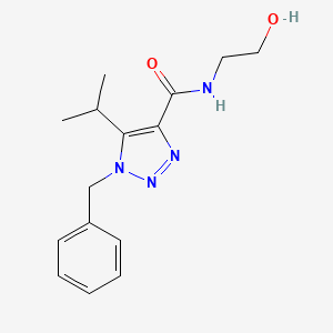 1-benzyl-N-(2-hydroxyethyl)-5-isopropyl-1H-1,2,3-triazole-4-carboxamide