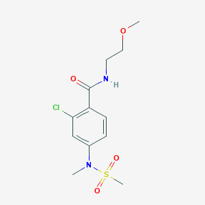 2-CHLORO-N-(2-METHOXYETHYL)-4-(N-METHYLMETHANESULFONAMIDO)BENZAMIDE