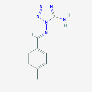 molecular formula C9H10N6 B447223 N-(5-amino-1H-tetraazol-1-yl)-N-(4-methylbenzylidene)amine CAS No. 321530-70-5