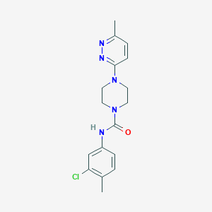 N-(3-chloro-4-methylphenyl)-4-(6-methyl-3-pyridazinyl)-1-piperazinecarboxamide