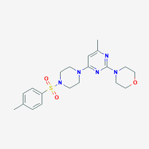 4-(4-methyl-6-{4-[(4-methylphenyl)sulfonyl]-1-piperazinyl}-2-pyrimidinyl)morpholine