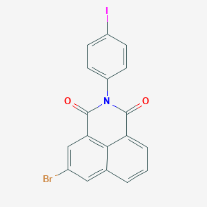 molecular formula C18H9BrINO2 B447225 5-bromo-2-(4-iodophenyl)-1H-benzo[de]isoquinoline-1,3(2H)-dione 