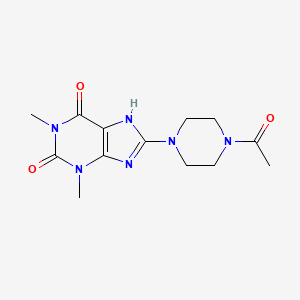 8-(4-acetylpiperazin-1-yl)-1,3-dimethyl-3,7-dihydro-1H-purine-2,6-dione