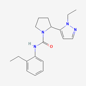 2-(1-Ethyl-1H-pyrazol-5-YL)-N-(2-ethylphenyl)pyrrolidine-1-carboxamide