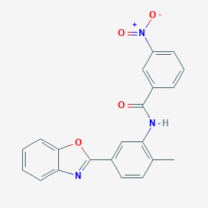 molecular formula C21H15N3O4 B447231 N-[5-(1,3-benzoxazol-2-yl)-2-methylphenyl]-3-nitrobenzamide 