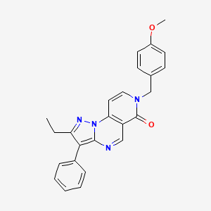 2-ethyl-7-(4-methoxybenzyl)-3-phenylpyrazolo[1,5-a]pyrido[3,4-e]pyrimidin-6(7H)-one