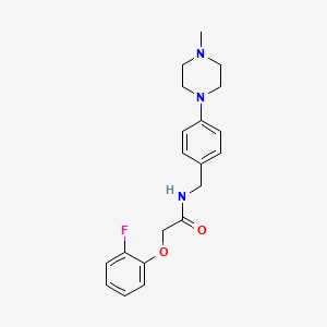 2-(2-FLUOROPHENOXY)-N-{[4-(4-METHYLPIPERAZIN-1-YL)PHENYL]METHYL}ACETAMIDE