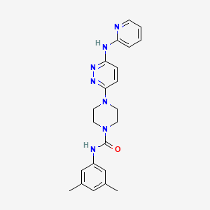 N-(3,5-dimethylphenyl)-4-[6-(2-pyridinylamino)-3-pyridazinyl]-1-piperazinecarboxamide