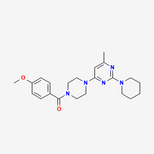 4-[4-(4-Methoxybenzoyl)piperazin-1-YL]-6-methyl-2-(piperidin-1-YL)pyrimidine