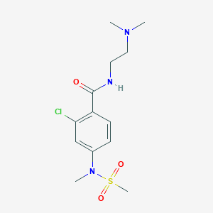 2-CHLORO-N-[2-(DIMETHYLAMINO)ETHYL]-4-(N-METHYLMETHANESULFONAMIDO)BENZAMIDE