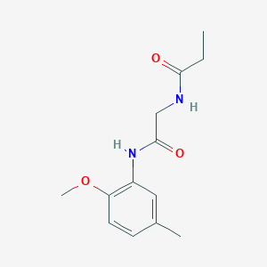 N-{2-[(2-methoxy-5-methylphenyl)amino]-2-oxoethyl}propanamide