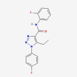 5-ethyl-N-(2-fluorophenyl)-1-(4-fluorophenyl)-1H-1,2,3-triazole-4-carboxamide