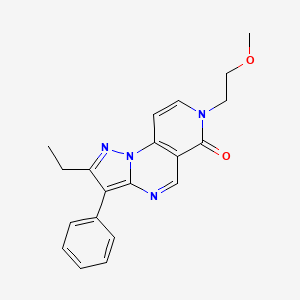 2-ethyl-7-(2-methoxyethyl)-3-phenylpyrazolo[1,5-a]pyrido[3,4-e]pyrimidin-6(7H)-one