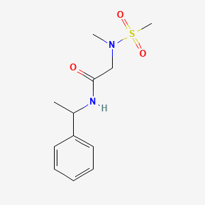 2-[methyl(methylsulfonyl)amino]-N-(1-phenylethyl)acetamide